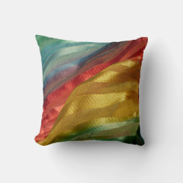 Multi Color Fabric Rainbow Kussen