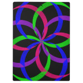 Multi Color Figure 8 Geometric Clipboard Klembord (Achterkant)