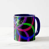 Multi Color Figure 8 Geometric Coffee Mug Mok (Voorkant rechts)