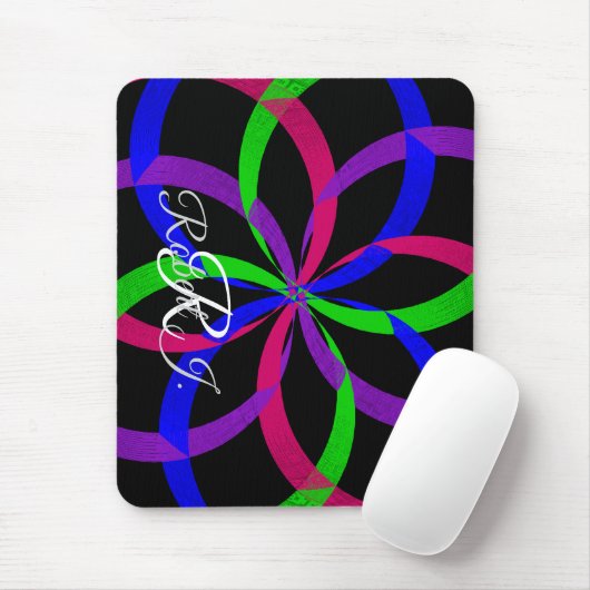 Multi Color Figure 8 Geometric Mouse Pad Muismat (Met muis)