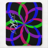 Multi Color Figure 8 Geometric Mouse Pad Muismat (Voorkant)