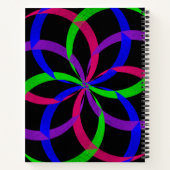 Multi Color Figure 8 Spiral Geometric Notebook Notitieboek (Achterkant)