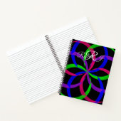 Multi Color Figure 8 Spiral Geometric Notebook Notitieboek (Binnen)