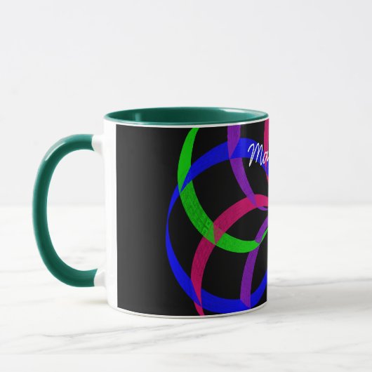 Multi Color Figuur 8 Koffie Mok (Links)
