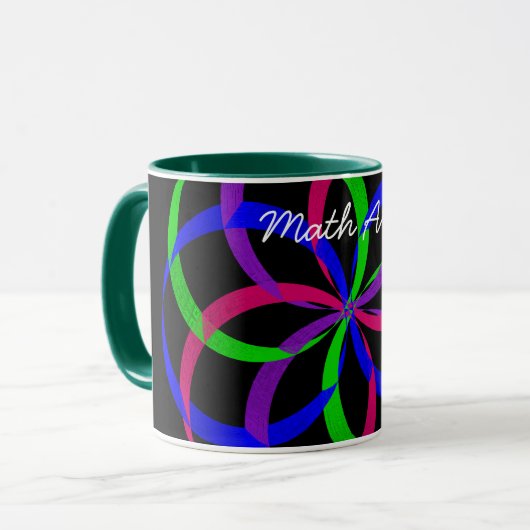 Multi Color Figuur 8 Koffie Mok (Voorkant links)