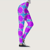 Multi-Color Floral Design vrouwen leggings (Rechts)