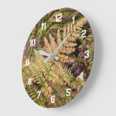 Multi Color Forest Ferns Botanisch Grote Klok (Hoek)