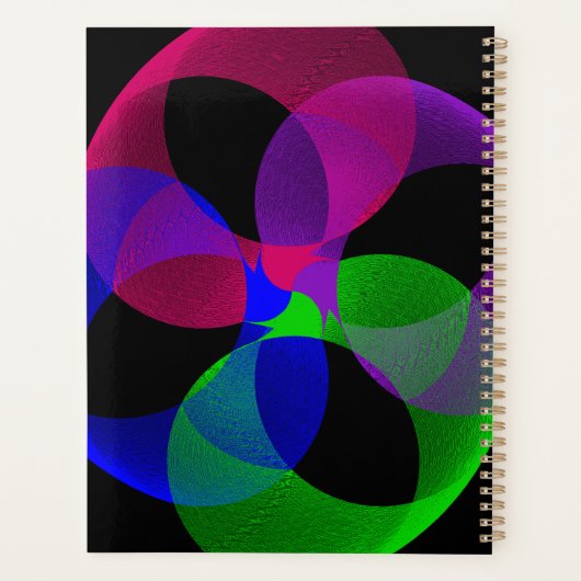 Multi Color Fusion Geometric Spiral Planner (Achterkant)