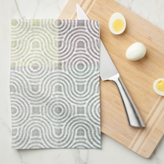 "Multi-Color Geometric Design" Keukenhanddoek (Quarter Fold)