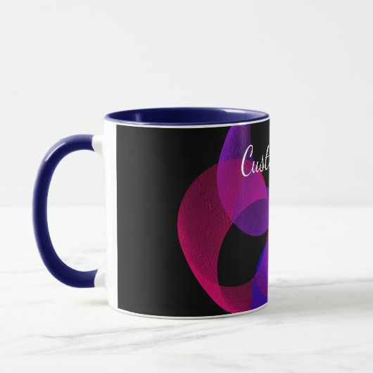 Multi Color Geometric Fusion Coffee Mok (Links)