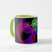 Multi Color Geometric Fusion Coffee Mug Mok (Voorkant links)