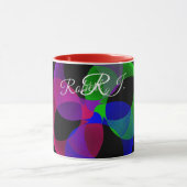 Multi Color Geometric Fusion Coffee Mug Mok (Midden)