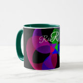 Multi Color Geometric Fusion Coffee Mug Mok (Voorkant links)