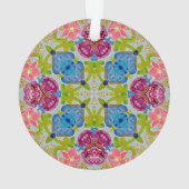 Multi Color Glas in lood Acryl Ornament (achterkant)