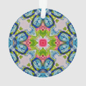 Multi Color Glas in lood Acryl Ornament (achterkant)