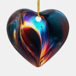 Multi-color Heart Ornament