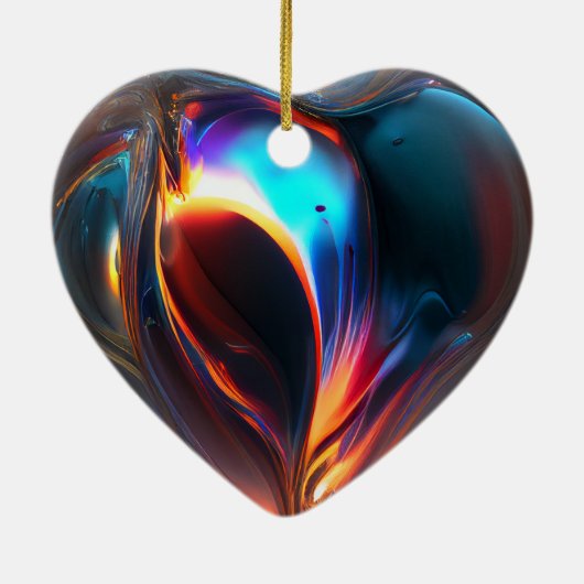 Multi-color Heart Ornament (Achterkant)