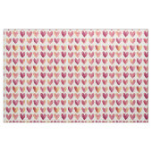 Multi Color Hearts op Ivoor Stof (Fat Quarter)