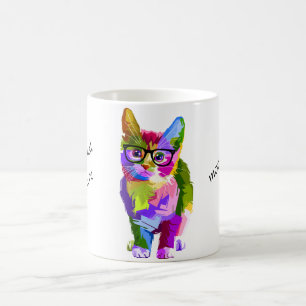 Multi-Color Hipster Cat Mok