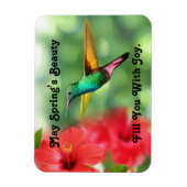 Multi-Color Hummingbird Photo Magnet Magneet (Verticaal)