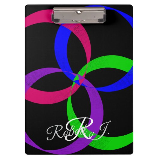 Multi Color Interchange Geometric Clipboard Klembord (Voorkant)