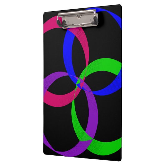 Multi Color Interchange Geometric Clipboard Klembord (Links)