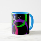 Multi Color Interchange Geometric Coffee Mug Mok (Voorkant rechts)