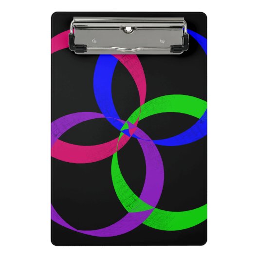 Multi Color Interchange Geometric Mini Clipboard Klembord (Voorkant)