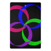 Multi Color Interchange Geometric Mini Clipboard Mini Klembord (Achterkant)