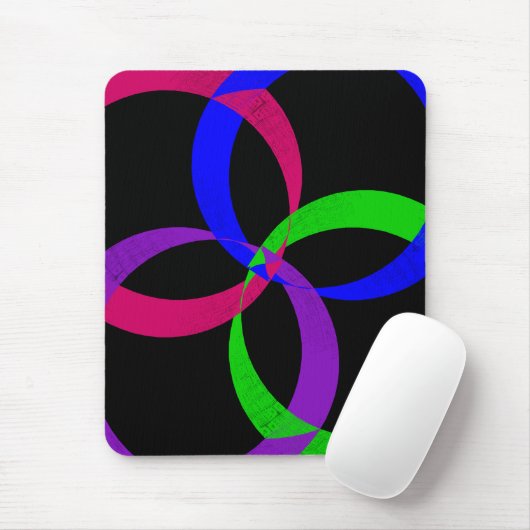 Multi Color Interchange Geometric Mouse Pad Muismat (Met muis)