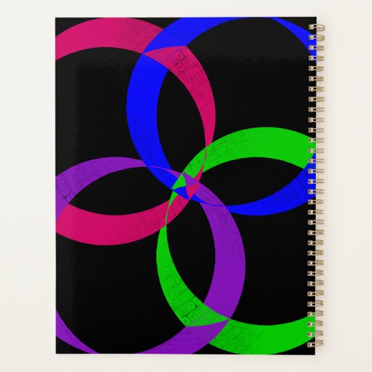 Multi Color Interchange Geometric Spiral Planner (Achterkant)
