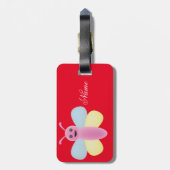 Multi-color Kawaii Bee Thunder_Cove Bagagelabel (Achterkant verticaal)