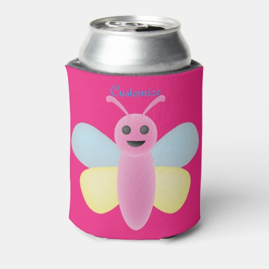 Multi-color Kawaii Bee Thunder_Cove Blikjeskoeler (Blikje Achterkant)