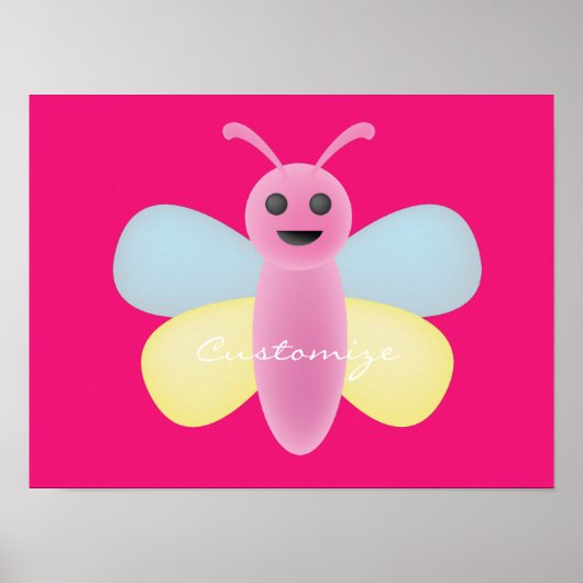 Multi-color Kawaii Bee Thunder_Cove Poster (Voorkant)