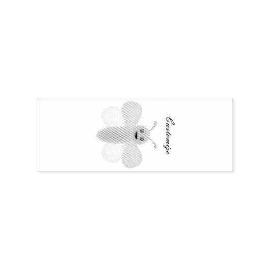 Multi-color Kawaii Bee Thunder_Cove Rubberstempel (Afrduk)
