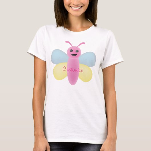 Multi-color Kawaii Bee Thunder_Cove T-shirt (Voorkant)