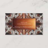 Multi Color Leather Lace Look Rustieke Fotografie Visitekaartje (Achterkant)