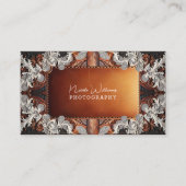 Multi Color Leather Lace Look Rustieke Fotografie Visitekaartje (Voorkant)