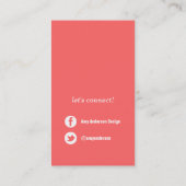 Multi-Color Modern Chevron Stripes Visitekaartje (Achterkant)