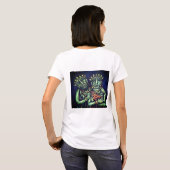 Multi Color Modern Design Jungle T-shirt (Achterkant volledig)