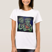 Multi Color Modern Design Jungle T-shirt (Voorkant)