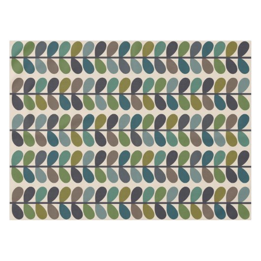 Multi-Color Moderne meerstammige kingfischer Tafelkleed (Voorkant (Horizontaal))