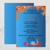 Multi-color Motorcycle Huwelijksuitnodiging Kaart (Voorkant / Achterkant)