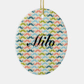 Multi-color Mustache Persoonlijke versiering Keramisch Ornament (Rechts)