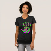 Multi-Color Neon Handprint T-shirt (Voorkant volledig)