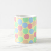 Multi-Color Pastel Dots Pattern Koffiemok (Center)