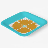 Multi-Color Pattern uit Southwestern Vibes Papieren Bordje (Gebogen)