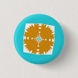 Multi-Color Pattern uit Southwestern Vibes Ronde Button 3,2 Cm