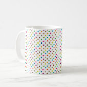 Multi-Color Polka Dot Personalized Mug Koffiemok (Voorkant links)