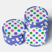 Multi Color Polka Dots Poker Chips (Opstapeling)